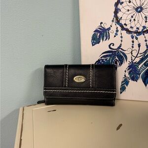 b.o.c. Black Zip Around Clutch Wallet | New Without Tags Contrast Stitching